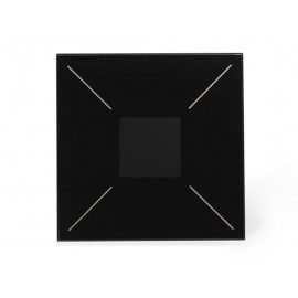 Velbus Edge Lit bedieningsmodule met OLED-scherm en temperatuurcontroller (zwart)