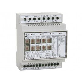 Velbus VMB4RY 4-kanaals relaismodule din rail