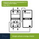 Velleman EMDIN01 1-phase kWh meter for DIN rail mounting - 1 module