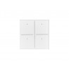 Velbus 4 touch button white glass
