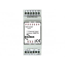 7-channel input module (potential free + pulse) for din rail
