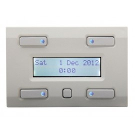 Velbus 4 button control with lcd display with 32 functions and backup of time and date, white