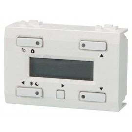 Velbus Witte lcd-temperatuurcontroller met tijdsbackup voor gebruik met vmb1ts(w)