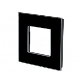 Velbus Glass cover plate for bticino® livinglight, black