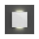 Edge lit control module with 1 touch key - frosted pure white