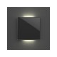 Edge lit control module with 1 touch key - frosted black