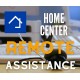 Home center remote assistance